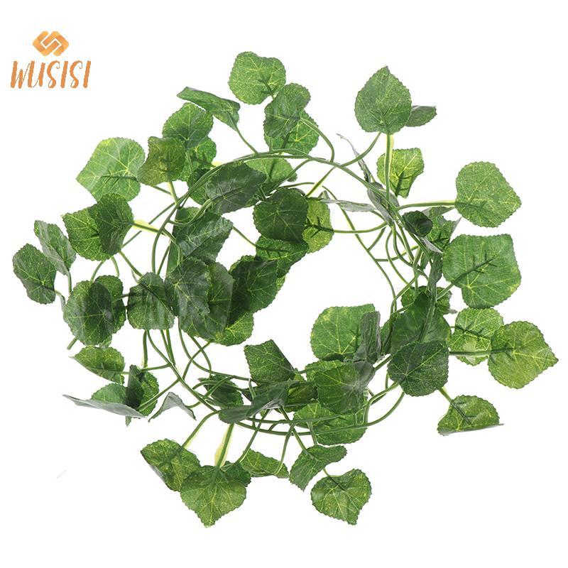 [VISI] 2.0m Artficial Vine พืชสีเขียว Leaf แขวนตกแต่งหวาย Liana ผนังใบใหม่