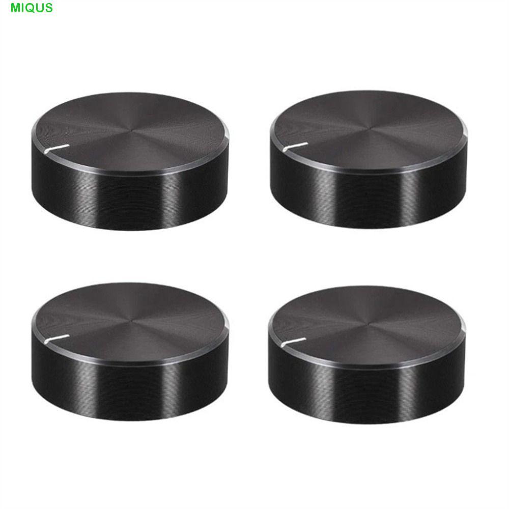 MIQUS Potentiometer Cap อลูมิเนียมสีดําปุ่มเสียง Rotary Taper การ์ดเสียง D-Axis Volume Control Knob