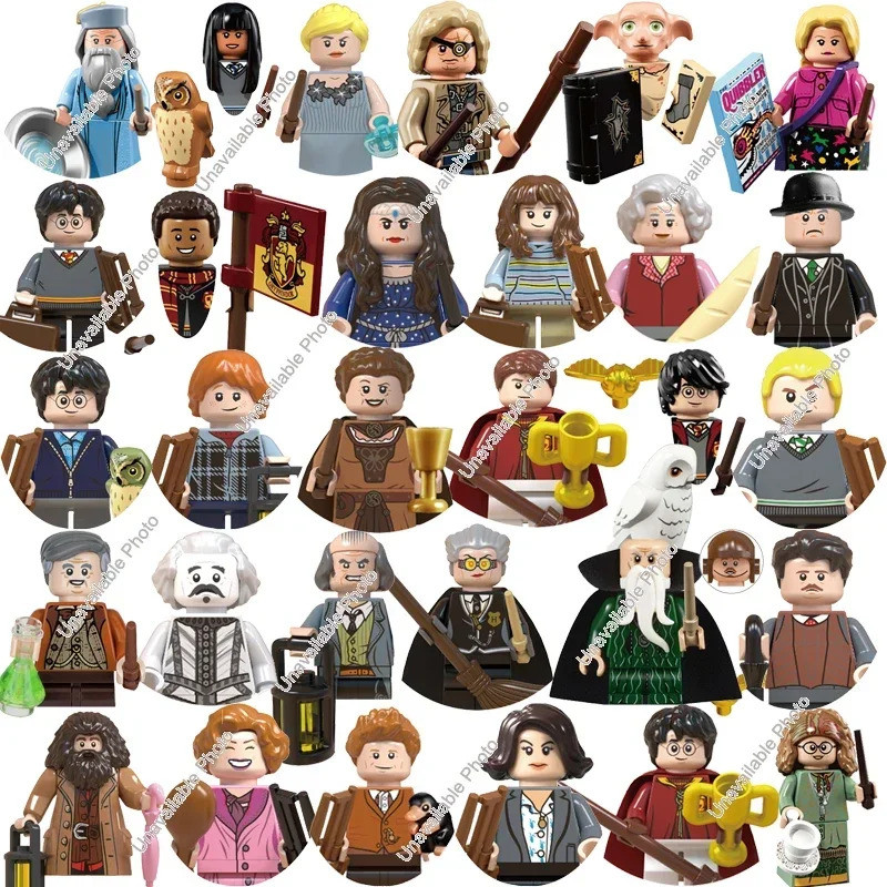 ของเล่นร้อนภาพยนตร์ Harry Potter Wm6040 Wm6041 Hermione Ron Building Blocks อิฐตุ๊กตา Mini Action ตั