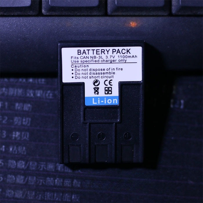 NB-3L/NB3L battery compatible with Canon IXUS II 700 750 600 SD10 SD100 charger