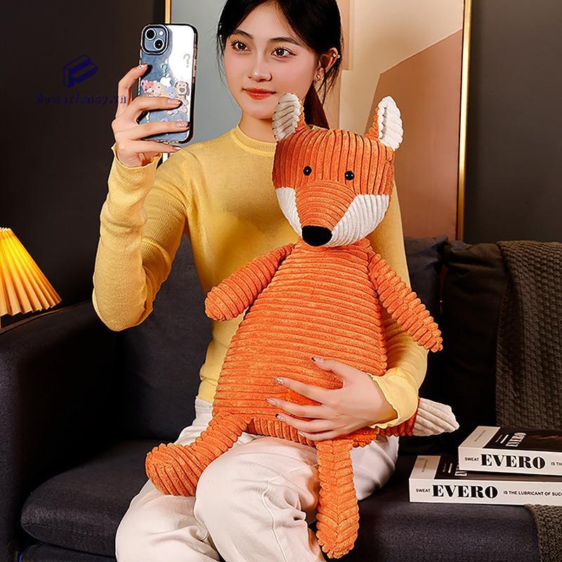 [FFV] ป่าสัตว์คอสเพลย์ตุ๊กตาสัตว์ลาย Plush สีส้ม Fox ตุ๊กตา Plush Huggable Sleeping Companion สําหรั