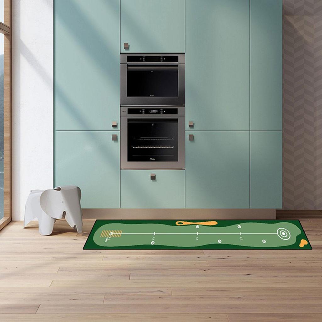 [trdfdv] Golf Putting Mat ทนต่อการสึกหรอของขวัญสําหรับนักกอล์ฟกอล์ฟอุปกรณ์เสริมฝึกกอล์ฟตีเสื่อสําหรับ Park Home Backyard สนามหญ้าสํานักงาน ราคา ถูกที่สุด ดีลบีเคเค แกลเลอรีภาพที่ 4