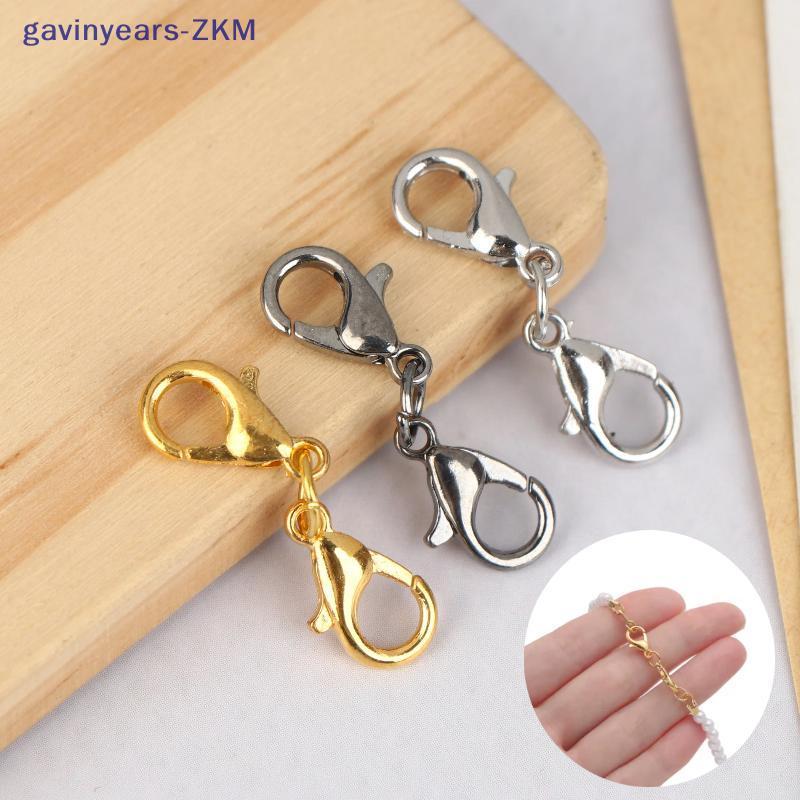 [gavinyears] 10/30 ชิ้น Handmade สร้อยข้อมือสร้อยคอ Connector Double Lobster Clasp เหมาะสําหรับ DIY 