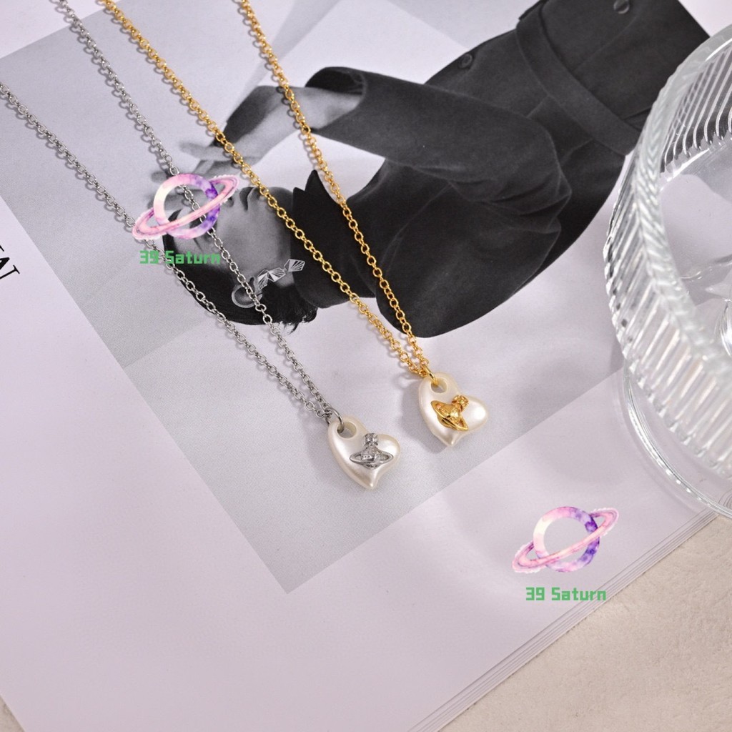 [V + W] สร้อยคอดาวเสาร์ไม่สม่ําเสมอ Love Female-512901