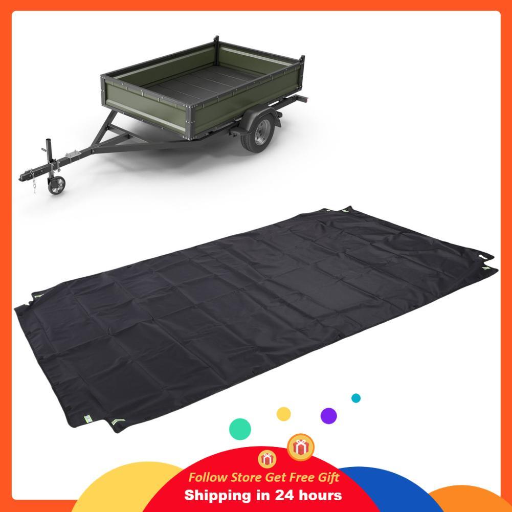 supergoodsales Asixxsix Dump Trailer Cover 7 x 4 ft Water Proof 600D Oxford Fabric with Wind Straps 