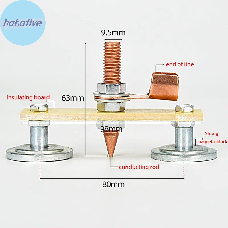 HAHA 1 PC เชื่อมแม่เหล็กเชื่อม Ground Clamp Holder Fixture Strong เครื่องเชื่อมแผ่นโลหะซ่อมเครื่อง Ground Wire Clamp TH - รูปที่ 4