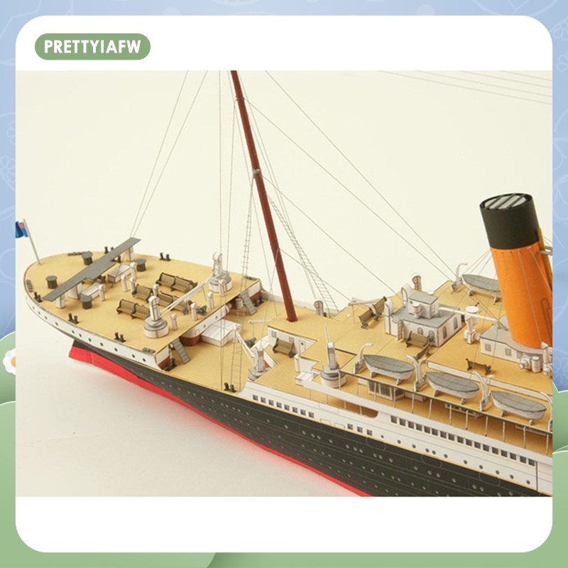 [prettyiafw] 1/400 British Titanic Ship Paper Model Kit Toy Collectibles Jewelry