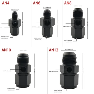 ออกเกลียว เป็น เกลียวตัวเมีย หัวฟิตติ้ง เกจวัดแรงดันน้ํามัน Sensor 4AN AN6 AN8 AN10 12AN ข้อต่ออะแดปเตอร์ตรง 1/8 NPT Oil Hose Fitting Adaptor Fuel Connector