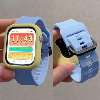 2in1 สายนาฬิกา + กรณี Combo For Huawei Watch Fit3 4/Pro,ซิลิโคนเหลว Soft Strap พร้อมเปลือกนุ่มสํ