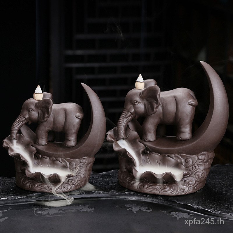 Home Creative ทรายสีม่วง One Piece OEM หัตถกรรมไม้จันทน์ Burner Tea Room Backflow Original ธูป Burne