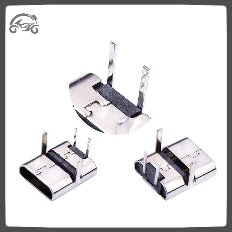 [8C11] 10x Micro Usb 2Pin 90 องศา B Type Female Connector สําหรับขั้วต่อโทรศัพท์มือถือ [8C]