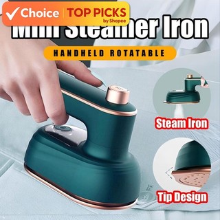 Portable Mini Handheld Garment Steamer Iron Portable Rotatable Mini Wet & Dry Fabric Steamer for Clothes and Travel Use