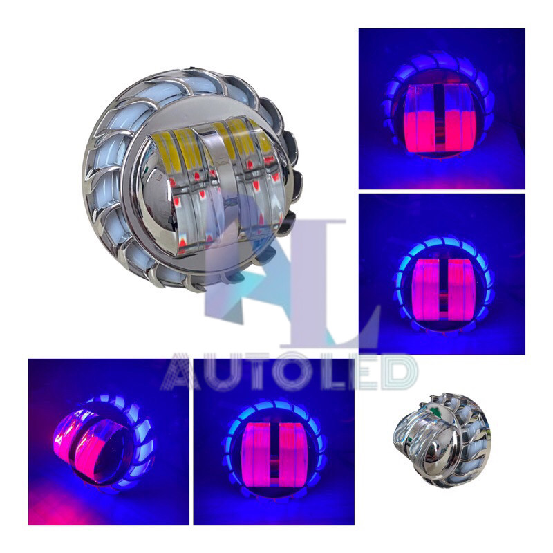 มินิโปรเจคเตอร์ Led Angel Eyes Devil Eyes Hi-Lo 2 สี CR7