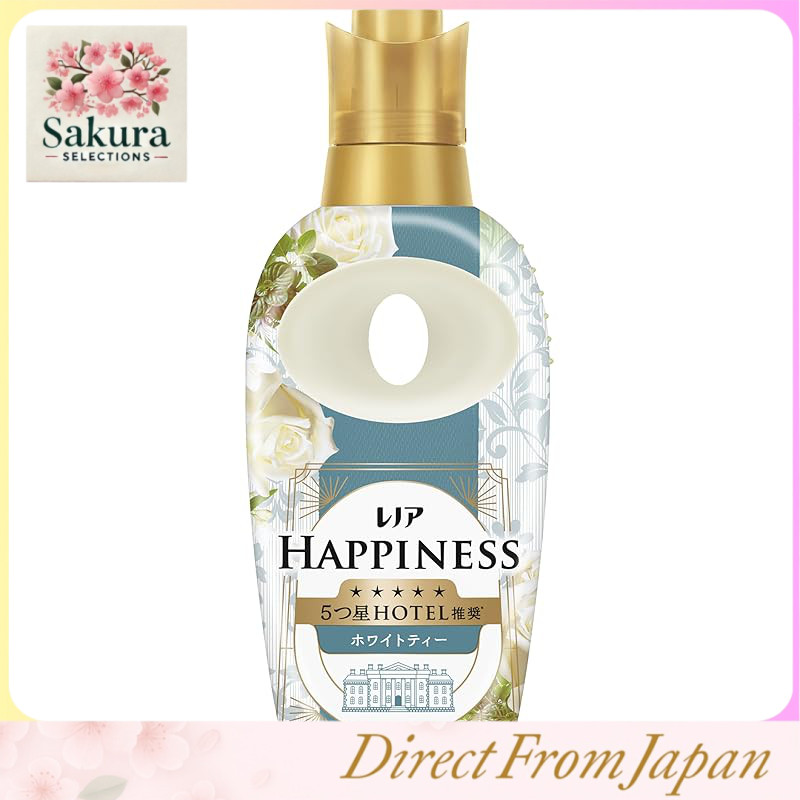 Lenor Happiness 5-Star Hotel Dream Soft Touch Fabric Softener, White Tea Scent, 460mL Bottle