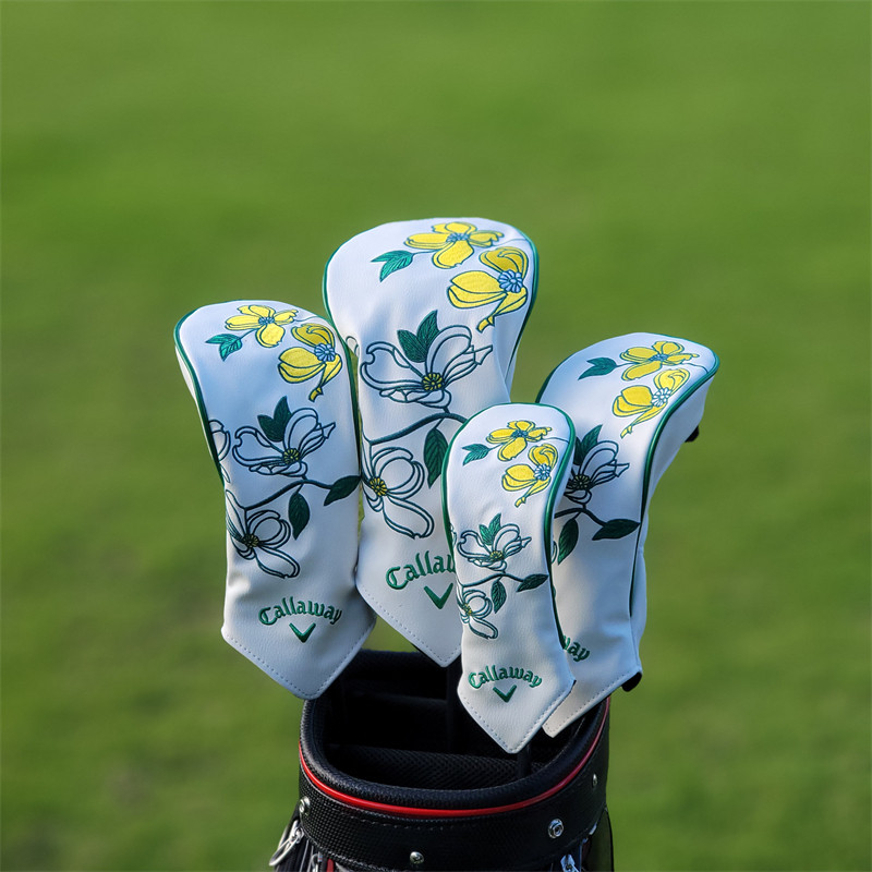 ใหม่ Callaway Masters Tournament Golf Club Cover ปิดแม่เหล็ก Golf Putter Cover ฝาครอบเหล็กกอล์ฟไม้สํ
