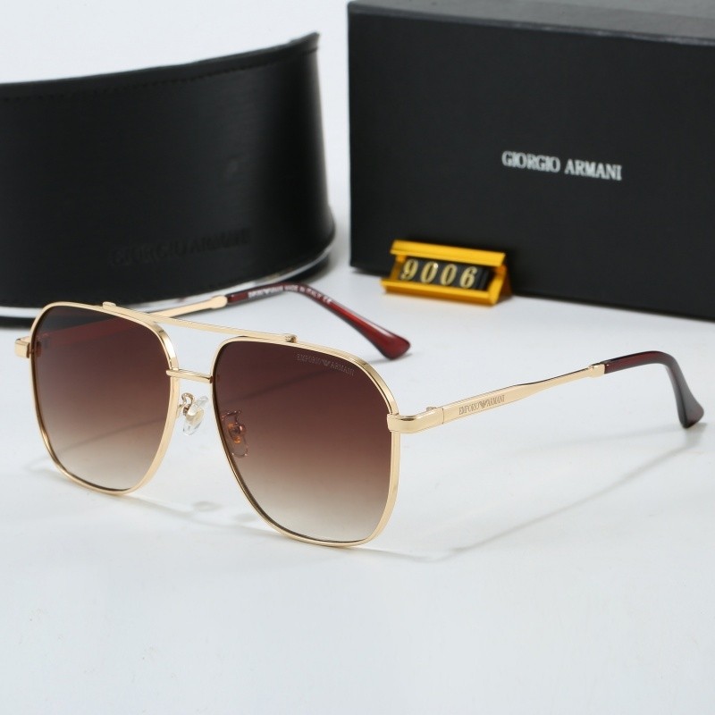 สไตล์ใหม่ Anti-Strong Light แว่นตากันแดดกลางแจ้งแฟชั่นโลหะ Double-Beam แว่นตากันแดดโลหะ All-Match 2S