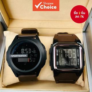 คู่กีฬานาฬิกาดิจิตอลผู้ชายกันน้ํา นํา ส่องสว่างนาฬิกาอิเล็กท…