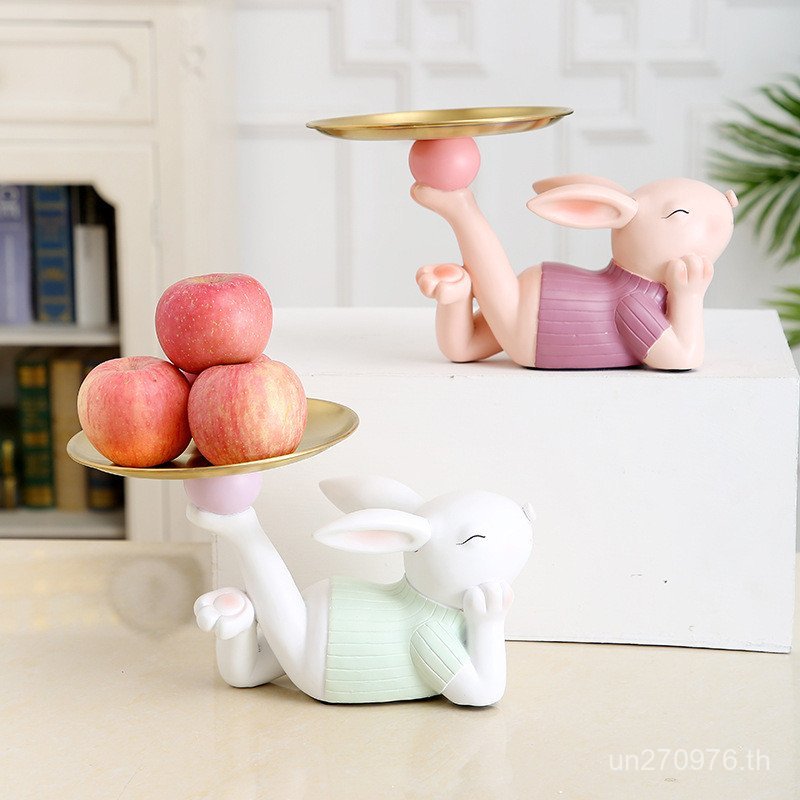 บ้าน หนีไป กระต่ายตกแต่งที่สําคัญวัตถุขนาดเล็กของขวัญถาดเก็บเครื่องประดับที่เรียบง่ายปีใหม่2023ขายส่