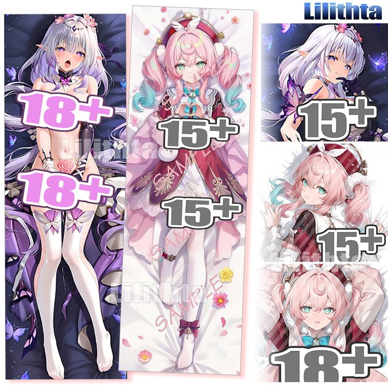 Dakimakura ปลอกหมอน Honkai: Star Rail Hyacine และ Castofrice Honkai Star Rail Body-pillow Cover Cust