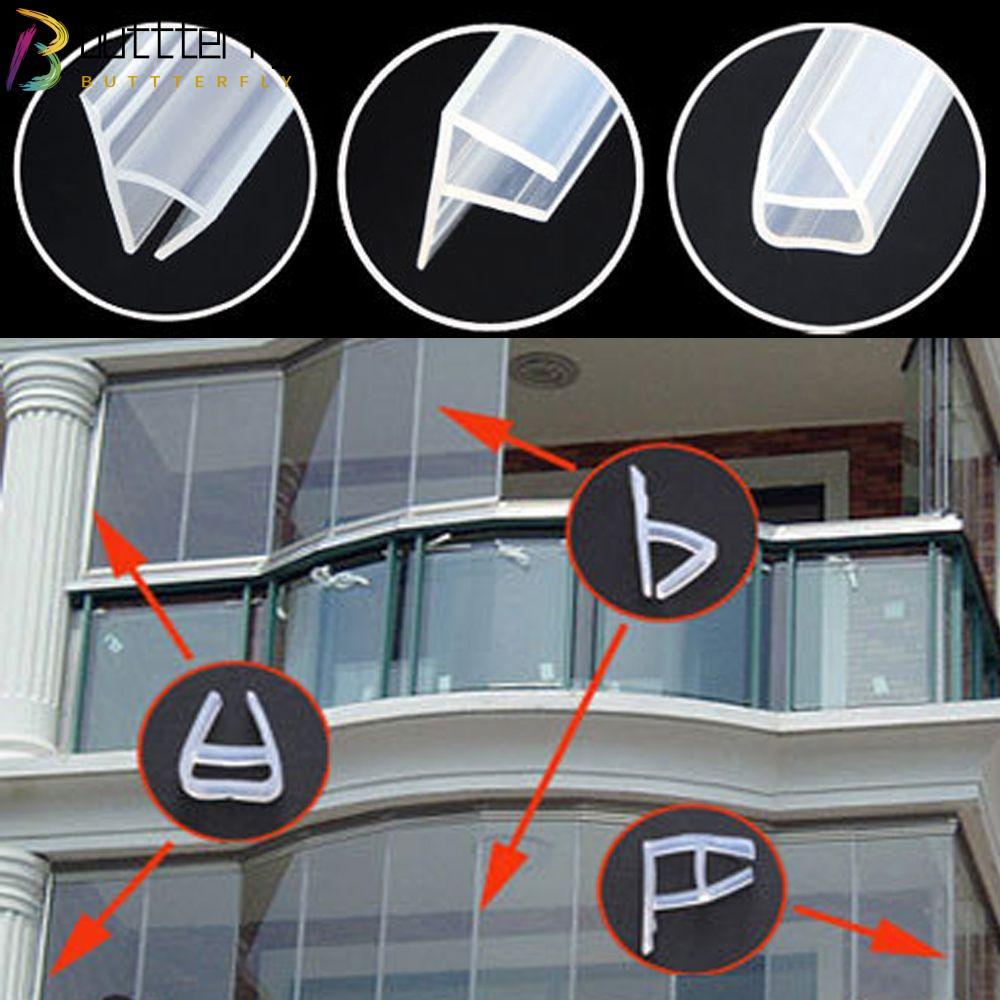 BUTTTERFLY 1M 6-12 มม.FU h รูปร่างแถบปิดผนึกห้องน้ําอุปกรณ์เสริม Home & Living Bath Screen Window Se