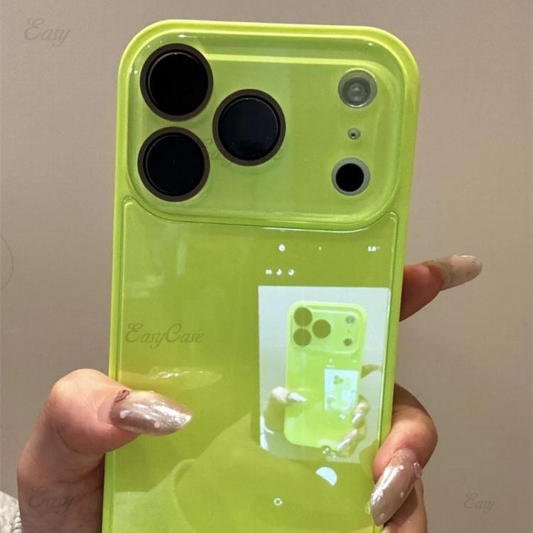 เคสกระจกสีย่อสําหรับ ไอโฟน 17 16 15 14 13 12 11 โปรแม็กซ์ กันลื่นและป้องกันการตกกระแทกฝาหลังป้องกัน