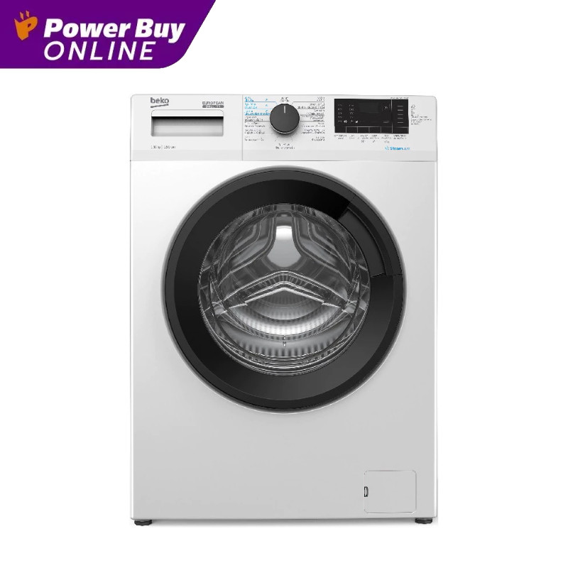 [จัดส่งพร้อมติดตั้ง] BEKO เครื่องซักผ้าฝาหน้า (10 kg) รุ่น WCV10614XB0STW + ฐานรอง
