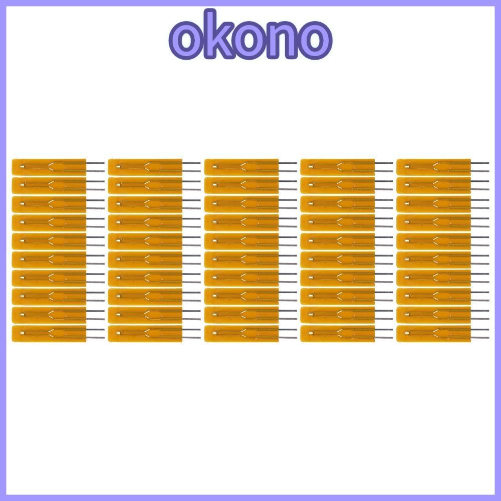 OKONO 50PCS Thin Film Thermistor, Precision MF55-103F-B3950-L25(10K 3950) MF55 B3950 Thermistor, ทนท