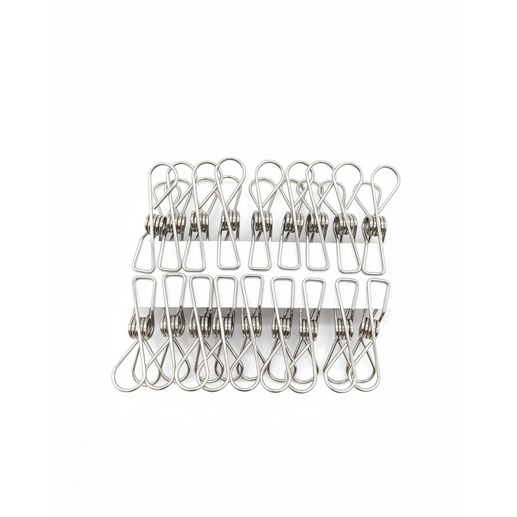 ที่หนับผ้า 20ชิ้น/แพ็ค ไม่ขึ้นสนิม ที่หนีบเสื้อผ้า หนีบแน่น