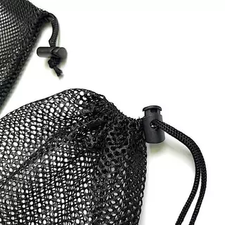 [ใหม่] Bla สีขาวตาข่ายทนทาน Drawstring Bag Storage Pouch Multi Purpose Home Travel กิจกรรมกลางแจ้งถุงซักผ้า Stuff Sa [TH]