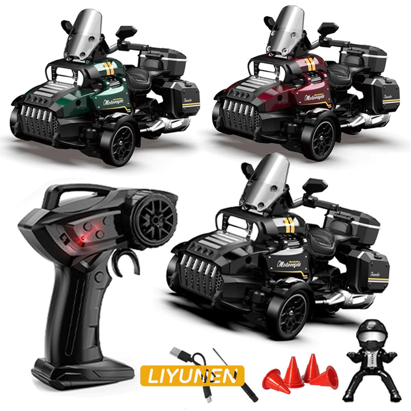 3WD สามล้อ RC Drift รถจักรยานยนต์ด้วงรุ่นรถ 2.4G รีโมทคอนโทรลไฟฟ้าความเร็วสูง Emulation รถจักรยานยนต์ของเล่นเด็ก