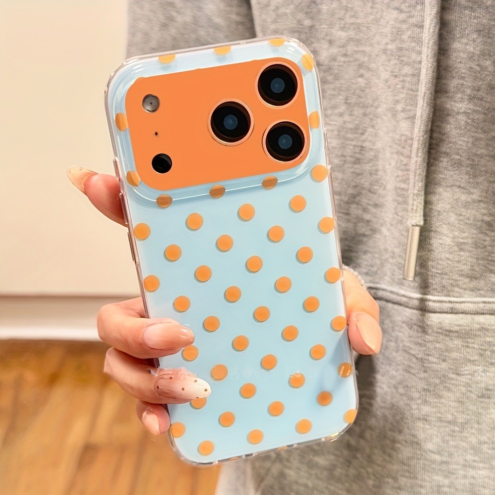 ใหม่แฟชั่น Polka Dot Design เคสโทรศัพท์สําหรับ iPhone 17 Air 16 15 14 13 12 11 Pro Max 16e X XR XS Max 7 8 Plus กันกระแทก