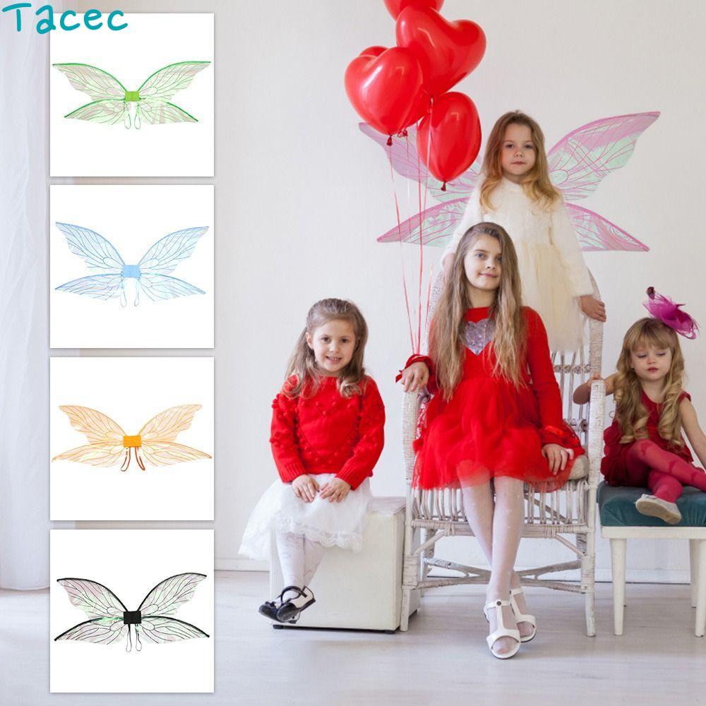 ANAMA Cicada Wing Dress Up Props ฮาโลวีนเจ้าหญิง Angel Wing Party Favor Girls Dress-Up Wings