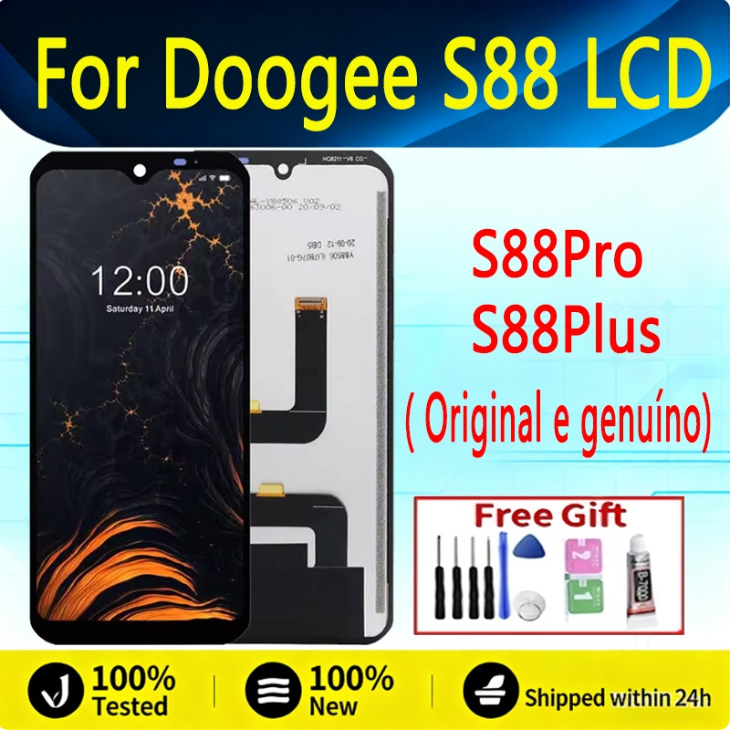 6.3 "สําหรับ Doogee S88 PRO / S 88 Plus จอแสดงผล LCD หน้าจอสัมผัสด้านหน้าเปลี่ยน + เครื่องมือ