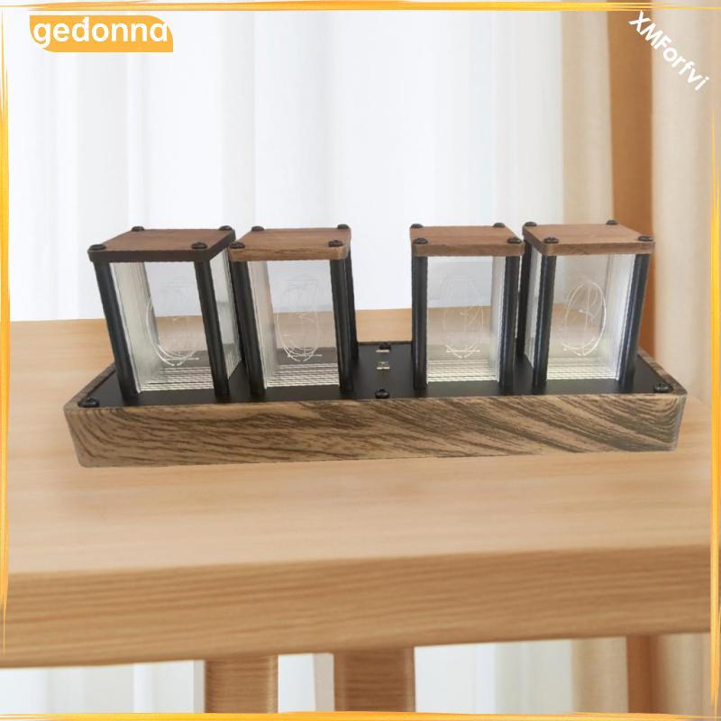 [gedonna] RGB Led Nixie Tube Clock ไฟกลางคืนนาฬิกาปลุกดิจิตอลตกแต่งโต๊ะข้างเตียงสําหรับโฮมออฟฟิศ