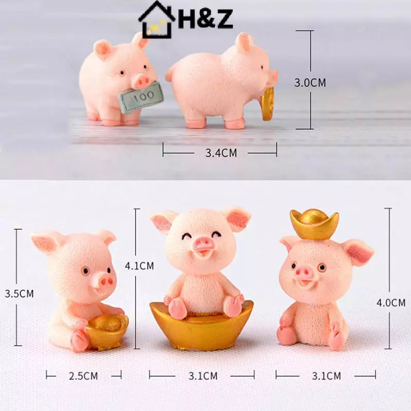H&Z Fortune Pig Miniature Figurine thumbnail 10