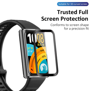9D กระจกนิรภัย/ฟิล์มนุ่มสำหรับ Huawei Band 11 Pro / 11 /10 9 8 ป้องกันหน้าจอสำหรับ Smartwatch Huawei Band 10 9 8 NFC