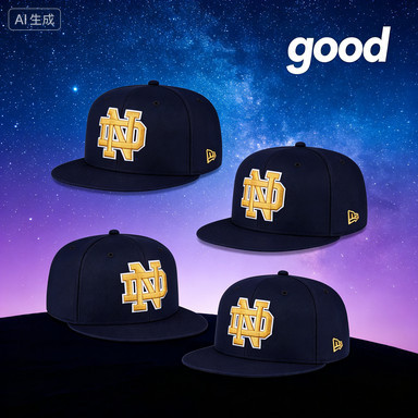 ผู้ชาย Notre Dame Fighting Irish 9FIFTY คลาสสิกกลางแจ้ง กันแดด สําหรับผู้ชายและผู้หญิง-สีดําหลายสีปั