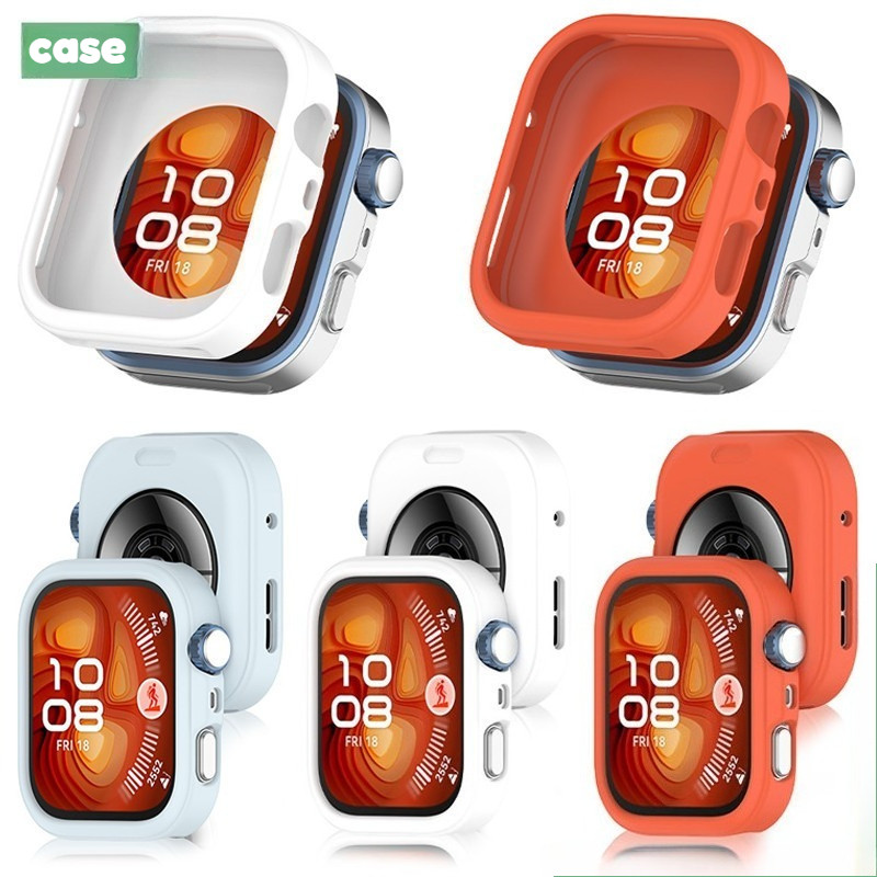 สมาร์ทวอท์ชซิลิโคนอ่อนนุ่มสําหรับ Huawei Watch Fit 5 Pro 5Pro ไม่มีป้องกันหน้าจอกรอบกันชนสําหรับ Huawei Watch Fit 5 5Pro Fit5 Fit5Pro Hollow Anti-fall ฝาครอบ
