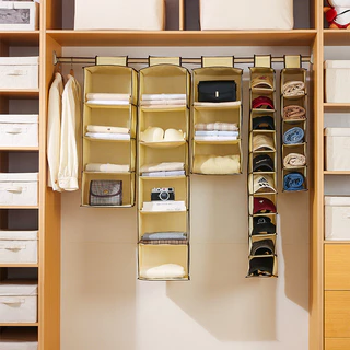[สต๊อกพร้อม] COZYHOME กระเป๋าเก็บตู้เสื้อผ้าหลายชั้นห้องนอนแขวนกล่องเก็บเสื้อผ้าแบบพับได้
