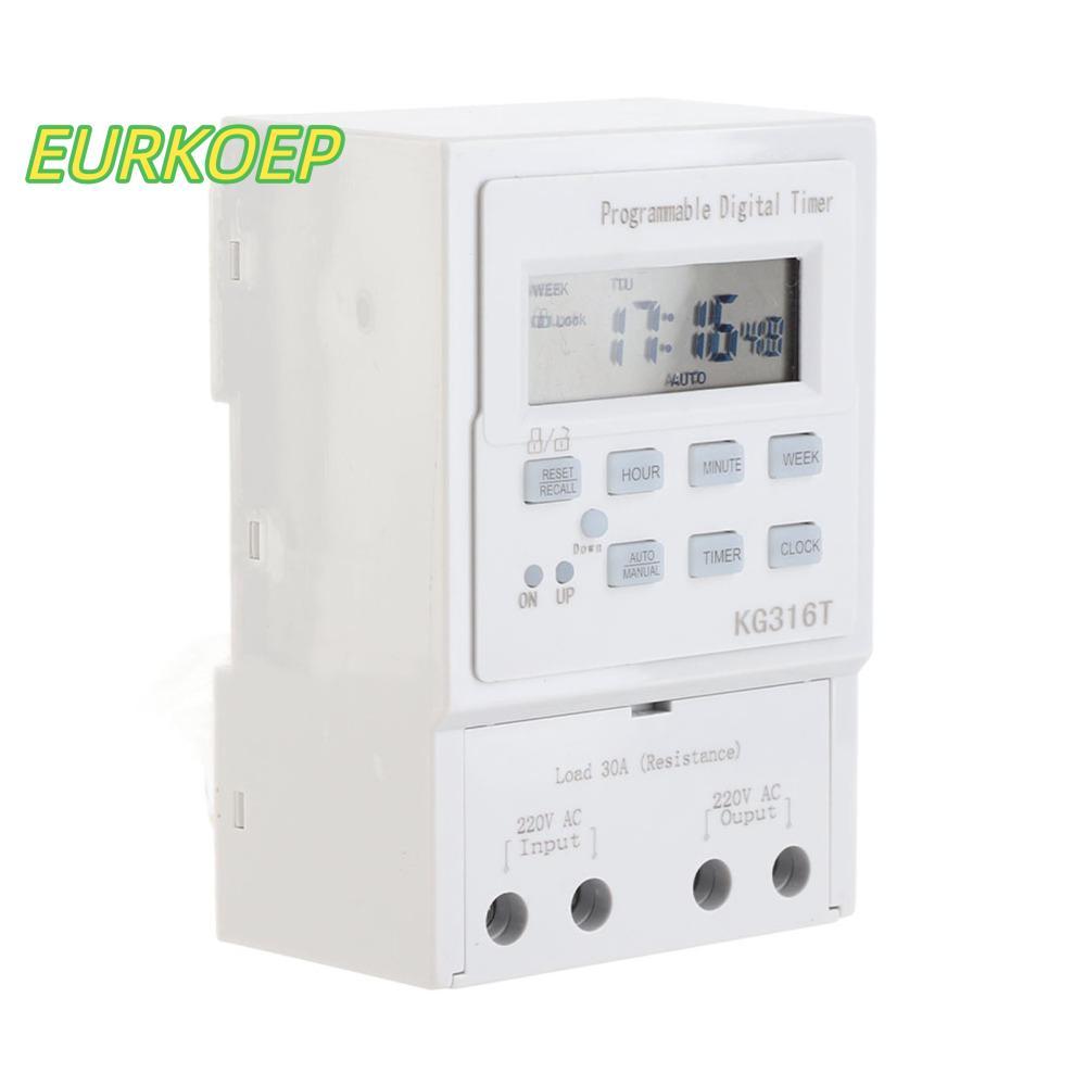 MAILE โปรแกรมจับเวลา, AC 220V 30A Digital Timer Switch, Smart Home 1W Power 1Min - 168H สวิตช์ควบคุม