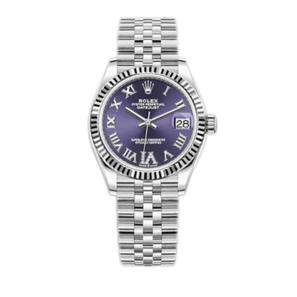 Rolex Rolex Log Type 31mm Purple Automatic Mechanical Ladies Watch m278274-0026