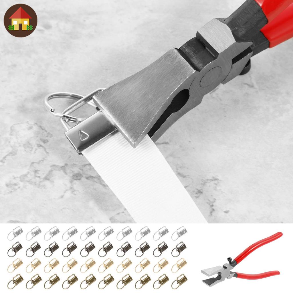 41 ชิ้น Key Fob ชุดฮาร์ดแวร์ 40 ชิ้น Key Fob ฮาร์ดแวร์ 1 Pc Key Fob คีม 4 สีโลหะ Key Fob ฮาร์ดแวร์ S