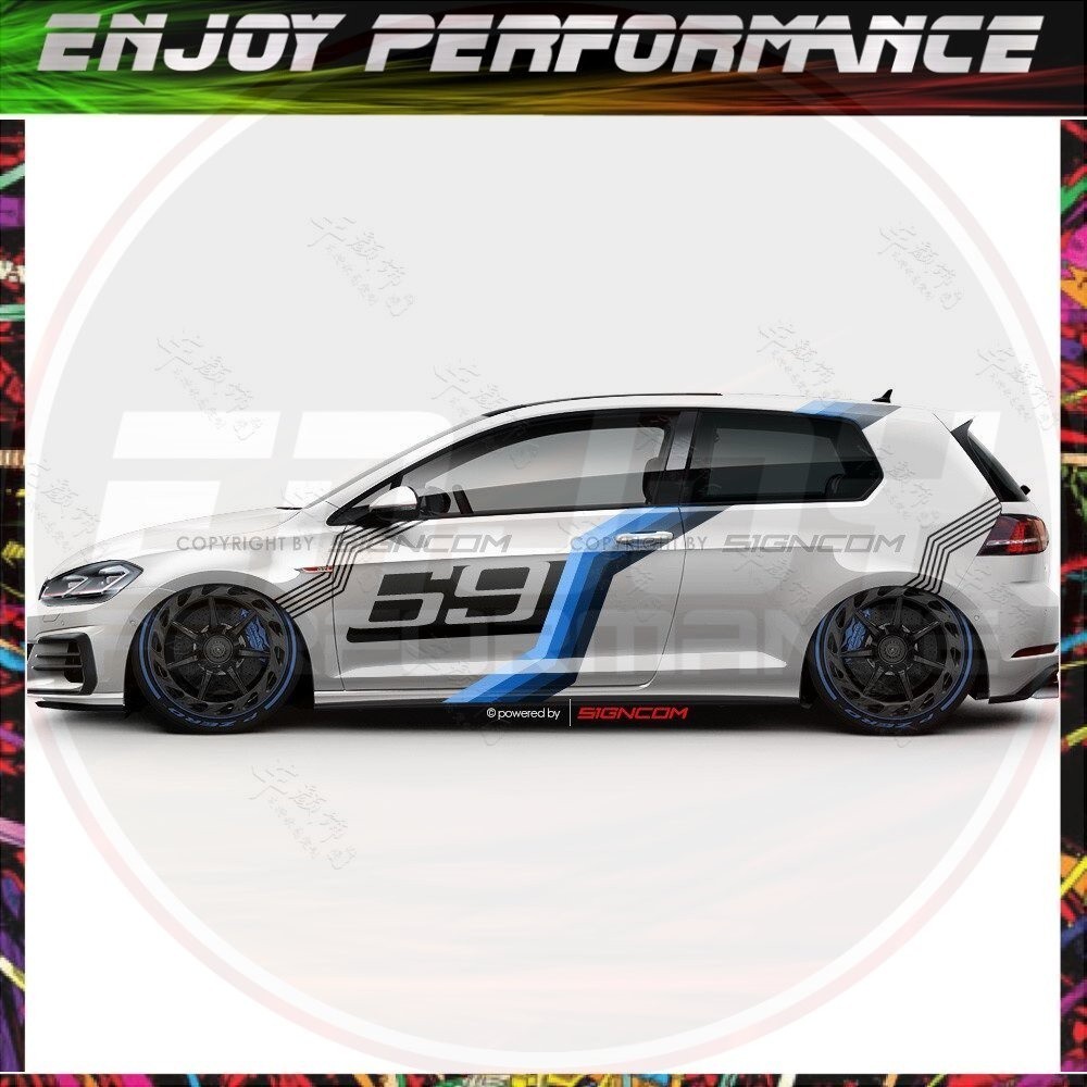 JDMรถสติกเกอร์รายละเอียดภายนอกสติกเกอร์รถสําหรับFord Focus 2 3 1 MK2 MK3 MK1 Suzuki Swift Racing Dec