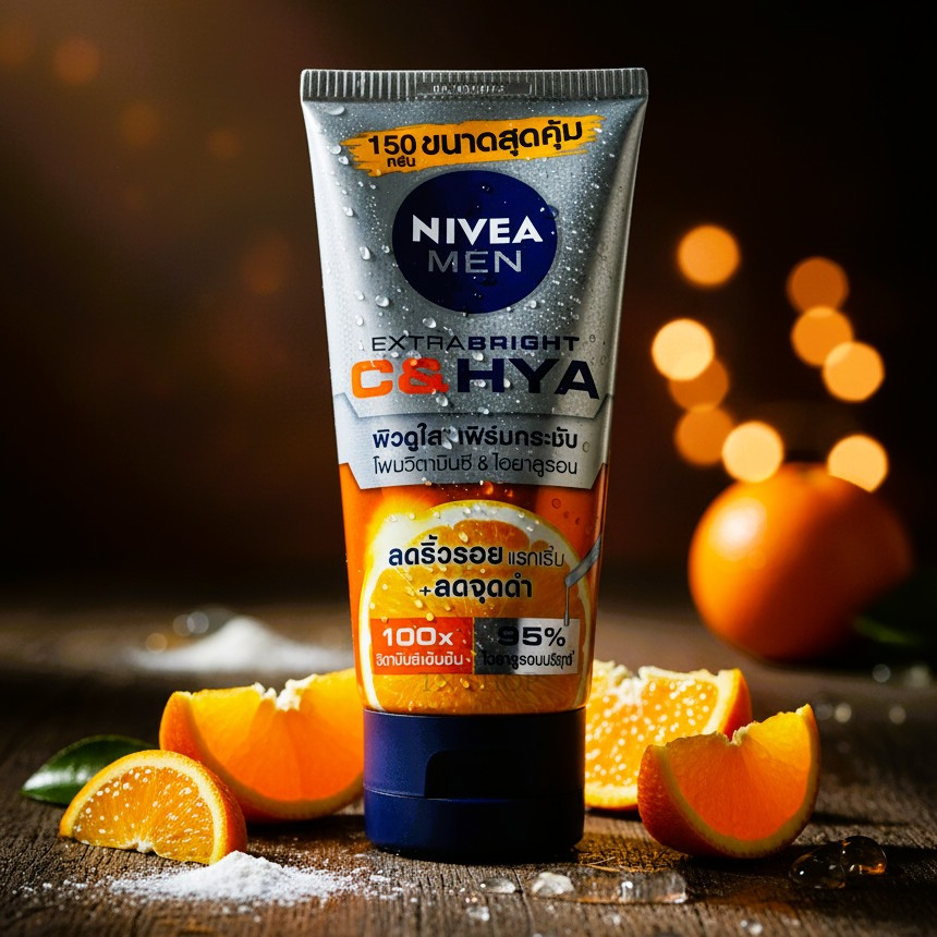 Nivea นีเวีย เอ็กซ์ตร้าไบรท์ ซีแอนด์ไฮยา 150ML. หลอดใหญ่พร้อมส่ง Nivea EXTRA BRIGHT C&HYA