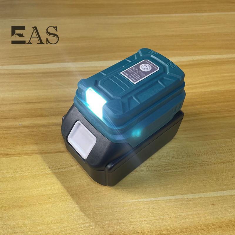 [EA] ซ็อกเก็ตตัวแปลงสําหรับ 18V พร้อมเครื่องมืออะแดปเตอร์แบตเตอรี่ USB