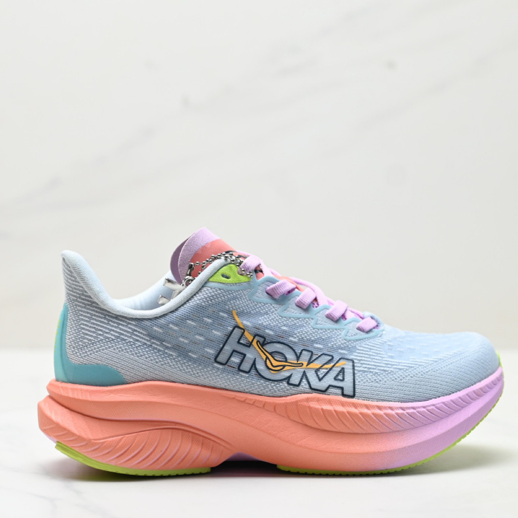 HOKA ONE ONE MACH 6 รองเท้าวิ่งมืออาชีพสําหรับผู้ชายและผู้หญิงระบายอากาศน้ําหนักเบากลางแจ้ง N9K1