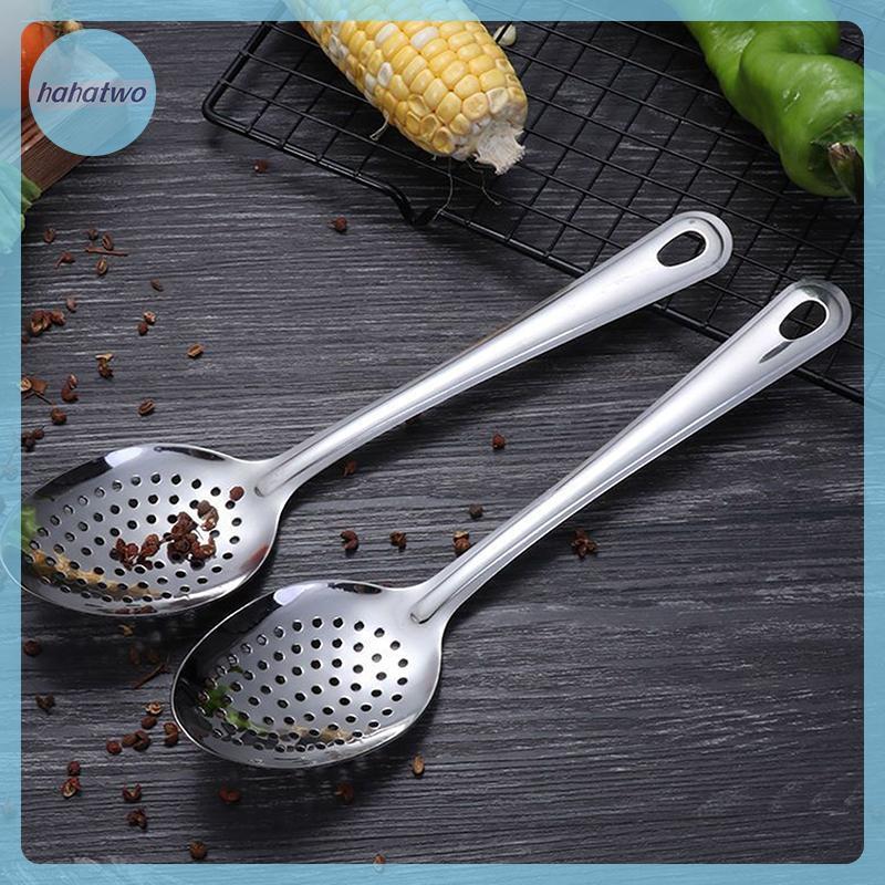Ha 201 สแตนเลสช้อนซุปกระชอน Ladle กรองอาหาร Skimmer พร้อมที่จับที่มีประโยชน์สําหรับห้องครัว Gadgets 