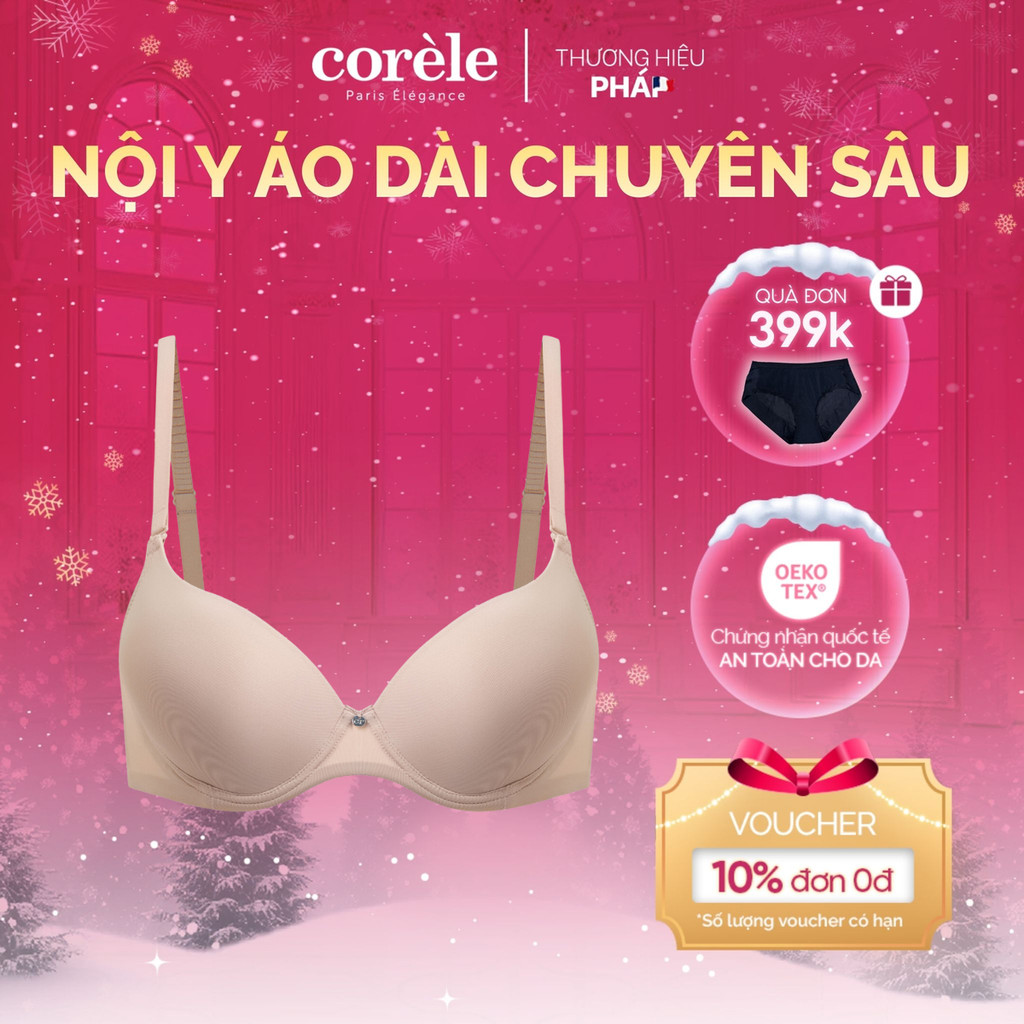 [New Color Cream White] เสื้อชั้นในผู้หญิง intensive ao dai ยกกระชับหน้าอก มีโครง underwire มาตรฐานค
