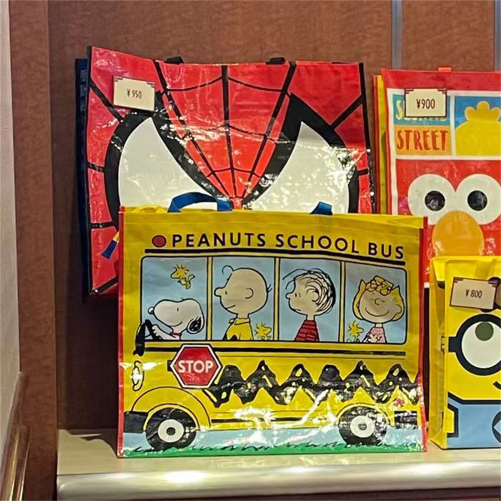 USJ Universal Studios Osaka Minions Super Mary Sesame Street Snoopy ทอกระเป๋าช้อปปิ้ง