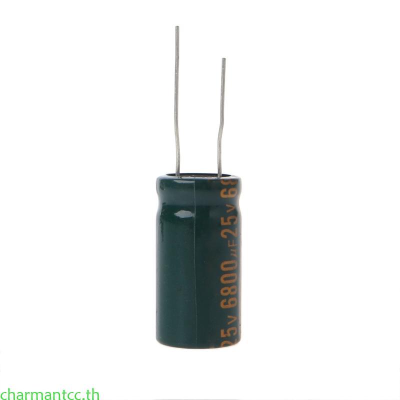 Charmantcc 25V 6800uF Capacitance Electrolytic Radial Capacitor ความถี่ต่ํา ESR